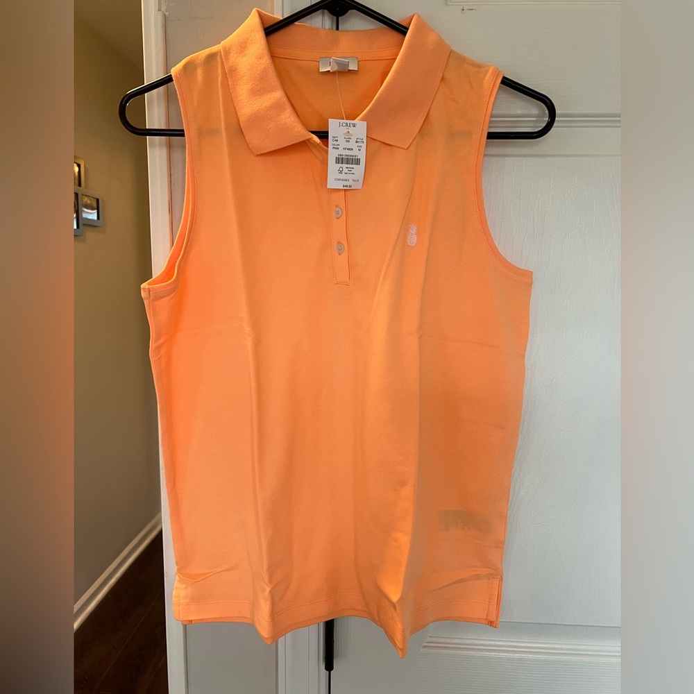 J. Crew Women's Vibrant Orange Tank Top-Women Small NEW with tags